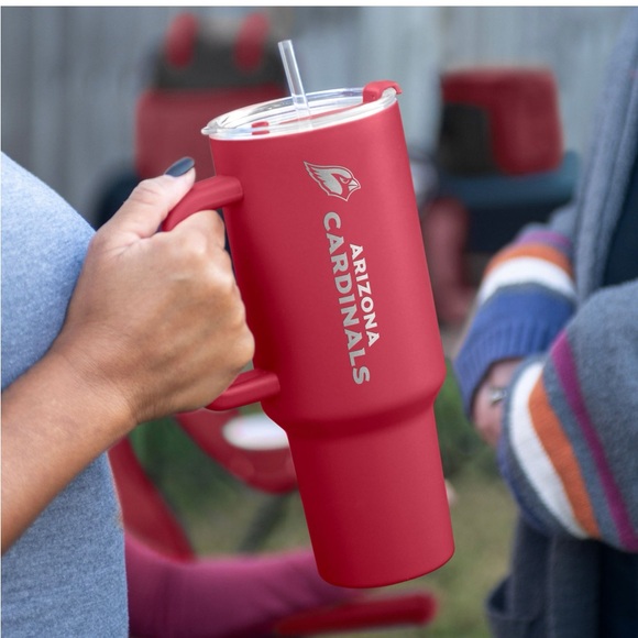 2X 40oz vacuum insulated double wall tumbler officially license Arizona Cardinal - Picture 2 of 6